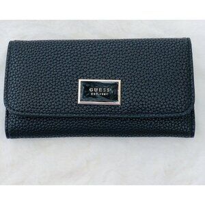 Guess Alessi Slim Clutch Wallet   Black Medium Siz